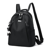 Women Backpack With Headphone Cable Hole Anti Theft School Bags