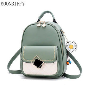 Casual PU Leather Backpack for Women