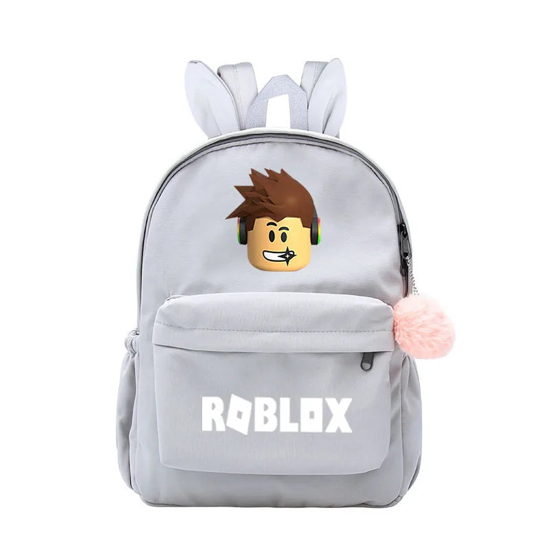 Nylon Children School Bags Rabbit Ear Girls Boys School Backpack