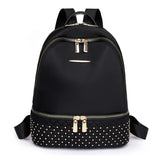 Women's School Bag Travel Daypack Bookbag Multiple Pockets