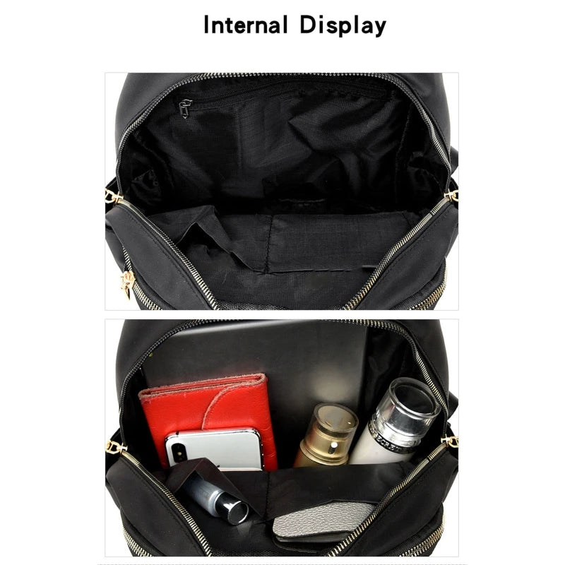 Nylon Travel Backpacks Purse Shoulder Bag Small Casual Daypack for Girls