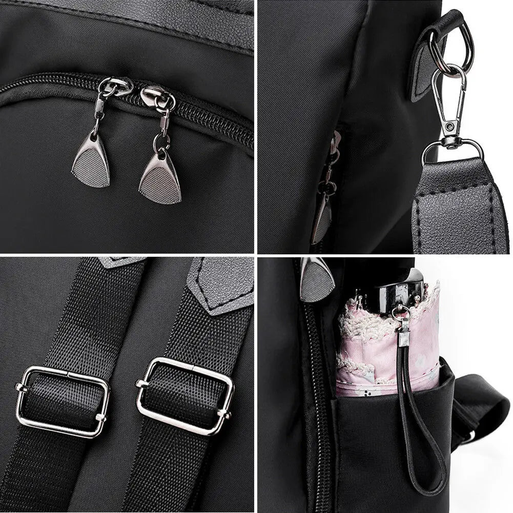 Large Daypack for Female Bagpack with Cat Pendant Women Travel Shoulder Bags Pac