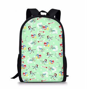 Nurse Child School Backpack For Teen Girls Nursing Kids Schoolbags