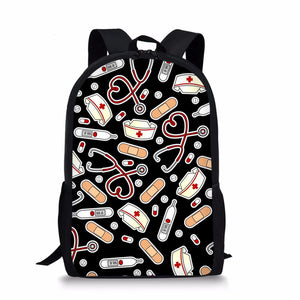 Nurse Child School Backpack For Teen Girls Nursing Kids Schoolbags