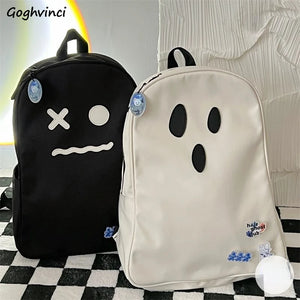 Women's Dark Academia Harajuku Backpack Hip Hop Patchwork Portable Travel Bag