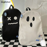 Women's Dark Academia Harajuku Backpack Hip Hop Patchwork Portable Travel Bag