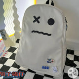 Women's Dark Academia Harajuku Backpack Hip Hop Patchwork Portable Travel Bag