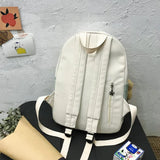 Women Panelled Sweet Large Capacity School Backpack Girls