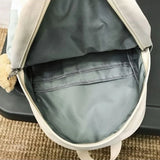 Women Panelled Sweet Large Capacity School Backpack Girls