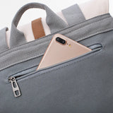 Women Panelled String Canvas Bag Belt Preppy Harajuku Ins Large Capacity