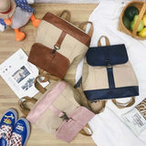 Women Patchwork Preppy Ulzzang Travel Street Harajuku Big Capacity