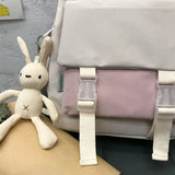 Backpacks Women Patchwork Large Capacity Harajuku Style Book Bags