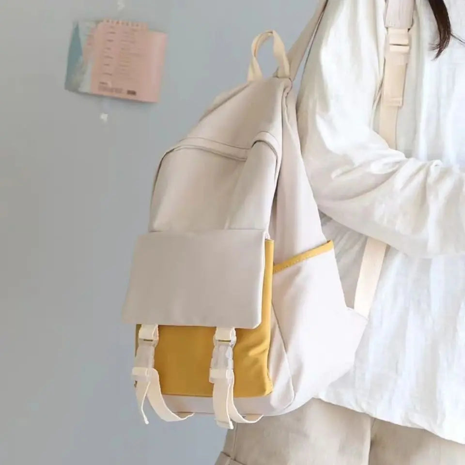 Backpacks Women Patchwork Large Capacity Harajuku Style Book Bags