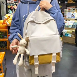 Backpacks Women Patchwork Large Capacity Harajuku Style Book Bags