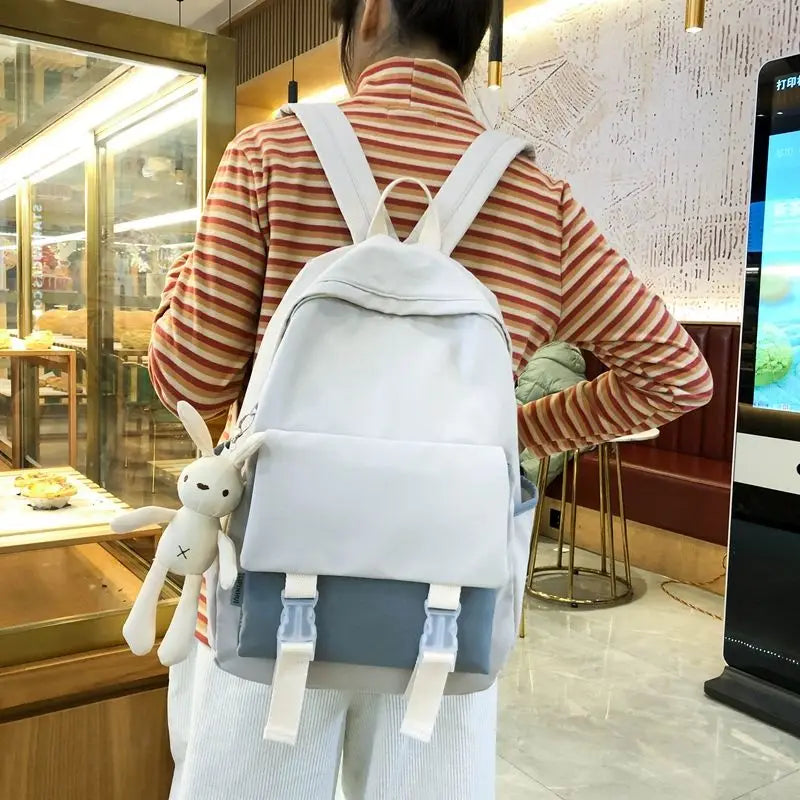 Backpacks Women Patchwork Large Capacity Harajuku Style Book Bags