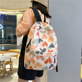 Printed Casual Students Backpack Women Large Capacity