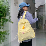 Women's Waterproof Nylon Backpack Large Capacity School Book Bag