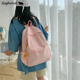 Women's Waterproof Nylon Backpack Large Capacity School Book Bag