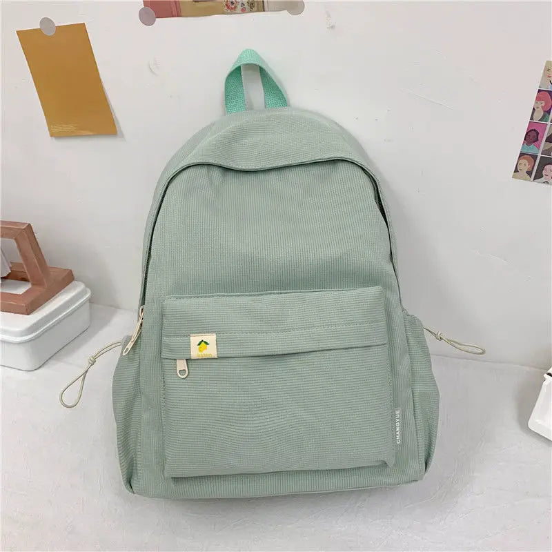 Women's Waterproof Nylon Backpack Large Capacity School Book Bag