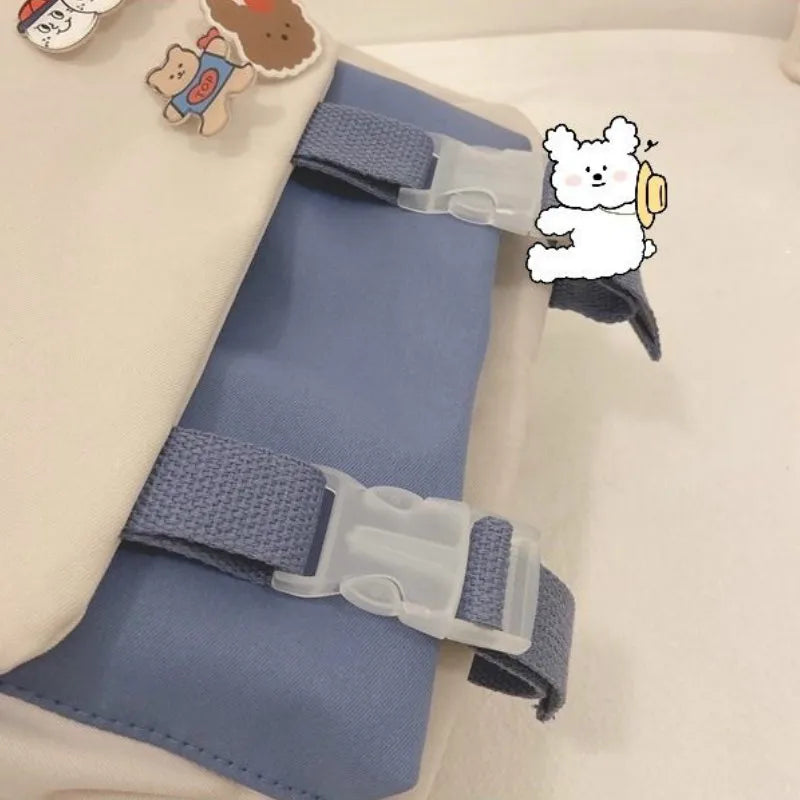 Waterproof Floral Backpack Women Big Capacity Ulzzang Style Ins School