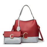 Female Handbag Set 3-Piece Tote Shoulder Crossbody Bag