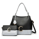 Female Handbag Set 3-Piece Tote Shoulder Crossbody Bag