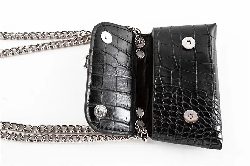Crocodile Pattern Mini Chain Bag Girl Messenger Bag