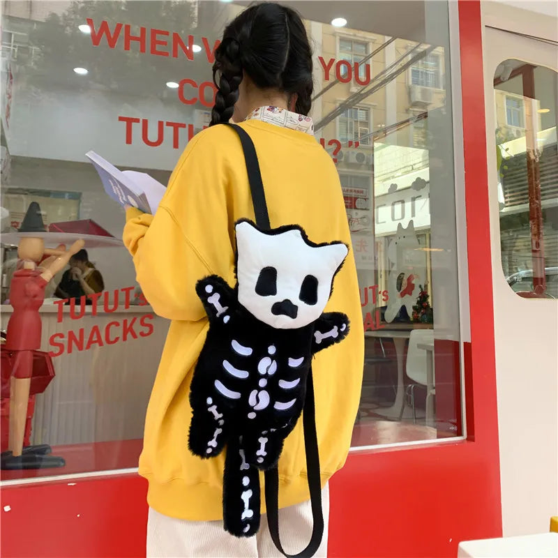 Bag Lady small backpack plush shoulder crossbody bag