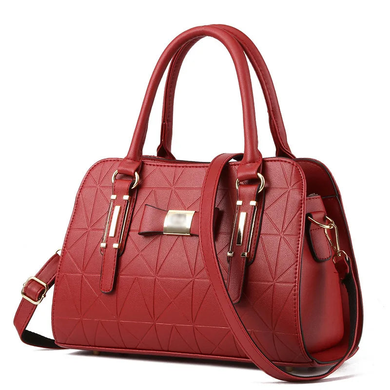 Casual Women's Hand-held Stripe Diagonal Shoulder Bag