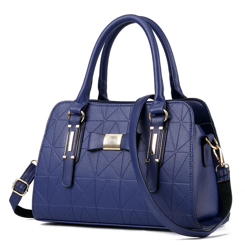 Casual Women's Hand-held Stripe Diagonal Shoulder Bag