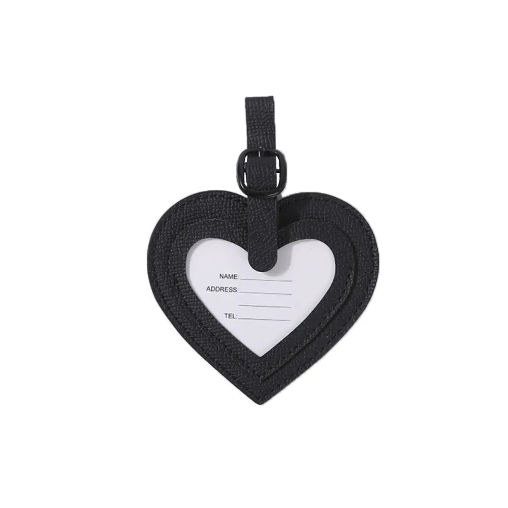 Heart Luggage Tag Id Address Name Holder Baggage Boarding Tag
