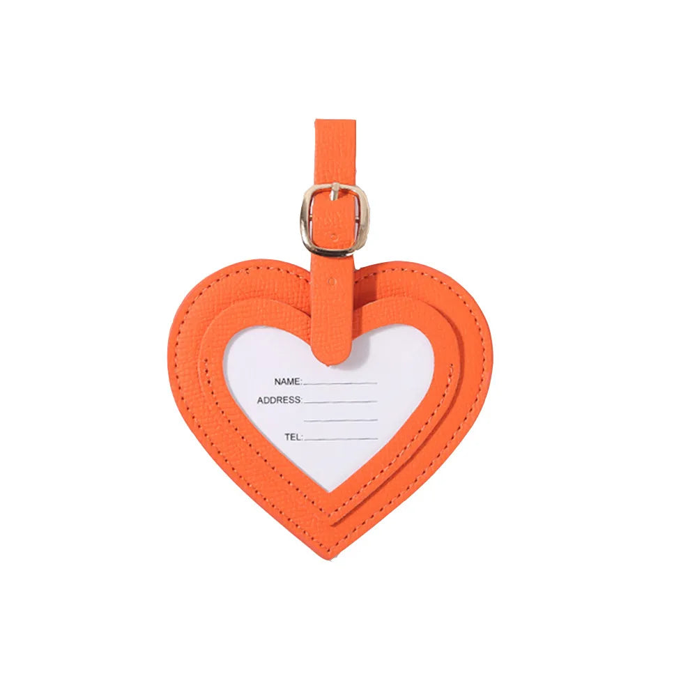 Heart Luggage Tag Id Address Name Holder Baggage Boarding Tag