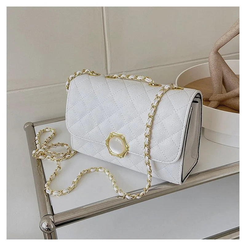 Summer Embroidered Chain Shoulder Bag