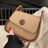 Women's Single Shoulder Messenger Bag PU Small Square Handbags