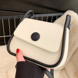 Women's Single Shoulder Messenger Bag PU Small Square Handbags