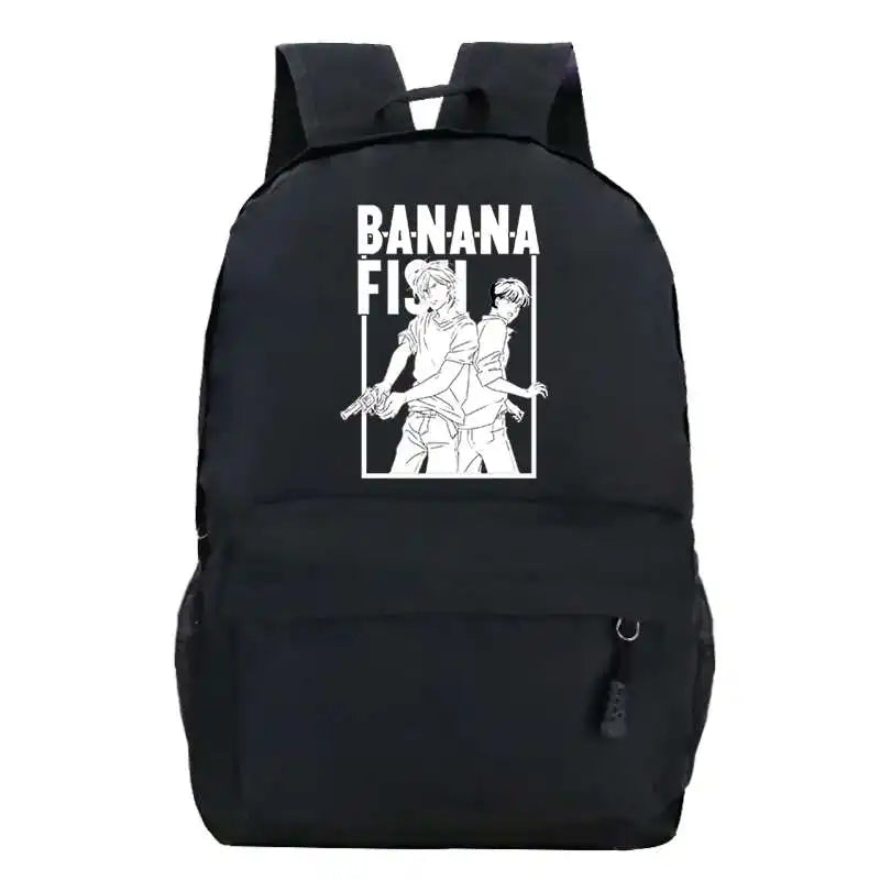 Anime Banana Fish Student Backpack Travel Laptop