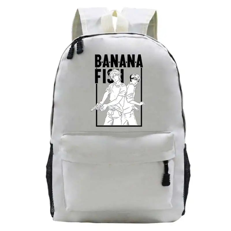Anime Banana Fish Student Backpack Travel Laptop