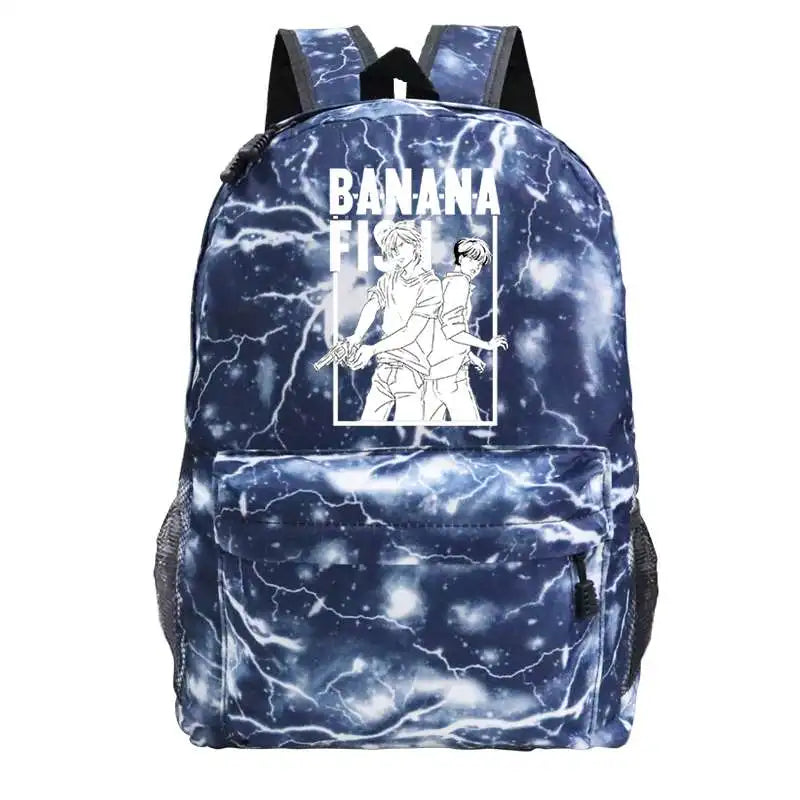 Anime Banana Fish Student Backpack Travel Laptop