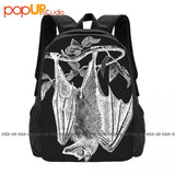 Bat Weird Engraving Pagan Backpack Large Capacity
