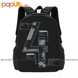 BF4 Map Backpack Large Capacity Foldable Gym Tote Bag