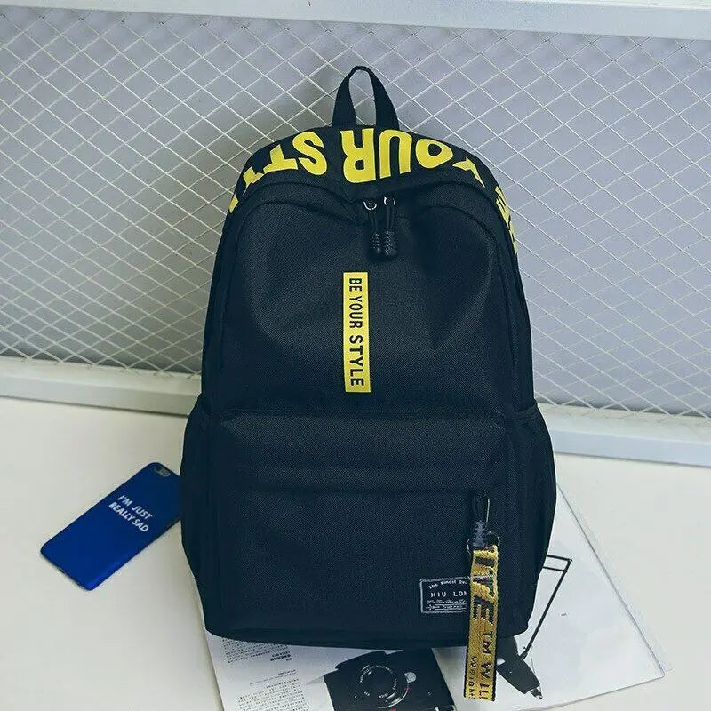 Hip Hop Backpack Harajuku Canvas Laptop College Bag