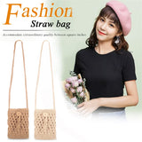 Straw Tassel Crossbody Bag Beach Mobile Phone Vintage Small Shoulder Bag