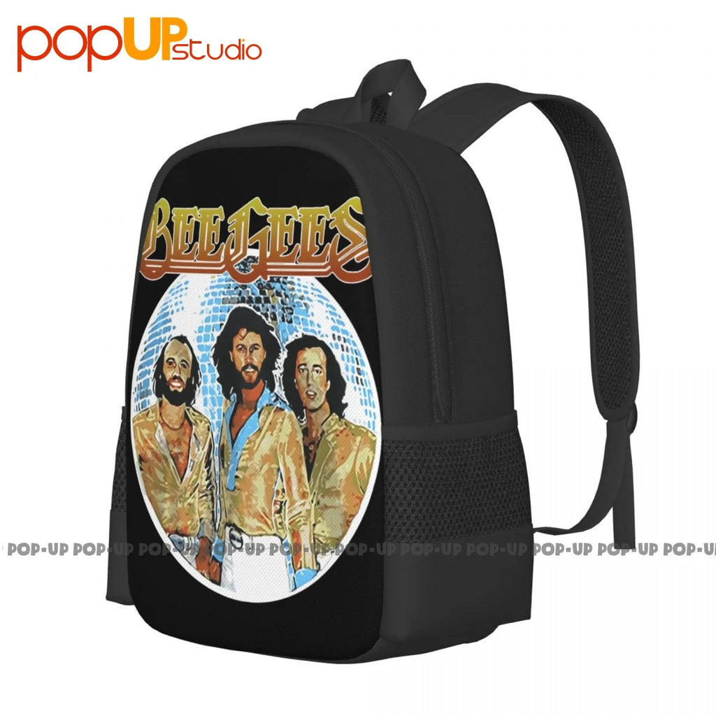 Bee Gees Disco Ball Backpack Large Capacity