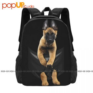 Belgian Malinois Dog Backpack Large Capacity School Beach Gym Bag