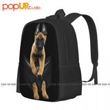 Belgian Malinois Dog Backpack Large Capacity School Beach Gym Bag