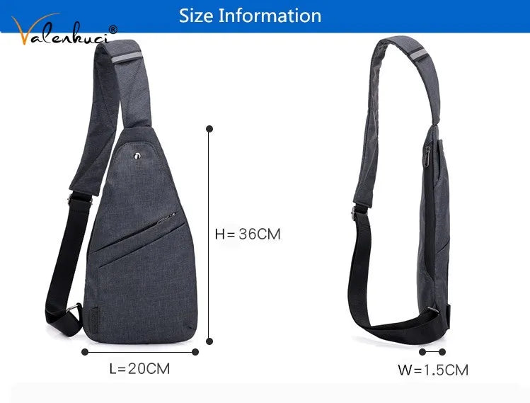 Waterproof Anti-Theft Sling Bag for Men