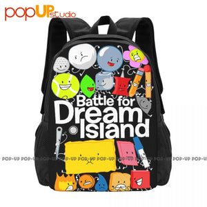 Bfdi Poster Battle Dream Island Backpack Large Capacity Shopping Bag