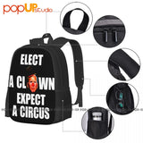 Biden Elect A Clown Expect A Circus Backpack Large Capacity