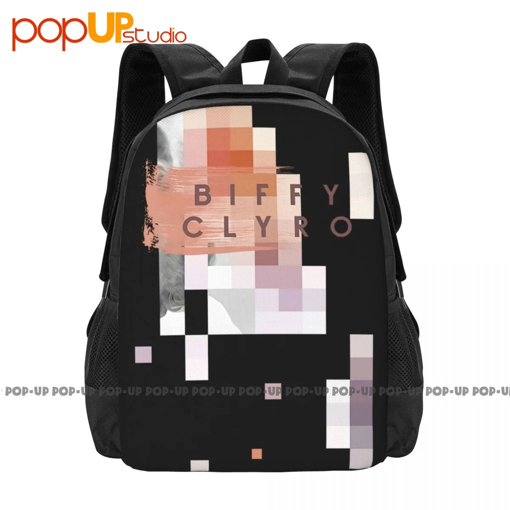 Biffy Clyro Multi Pixel Backpack Large Capacity Portable Storage Bag
