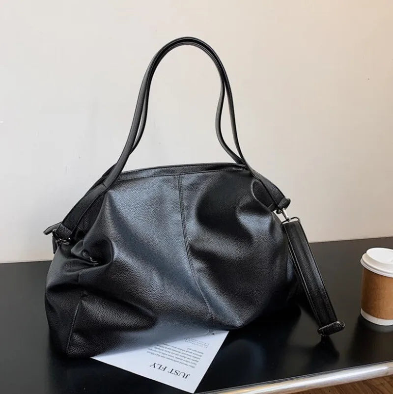 Women's Large Shoulder Bag Soft Leather Crossbody Travel Tote Bag
